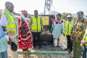 CS Commissioning of Takwiri Island solar mini-grid in Homa Bay County
